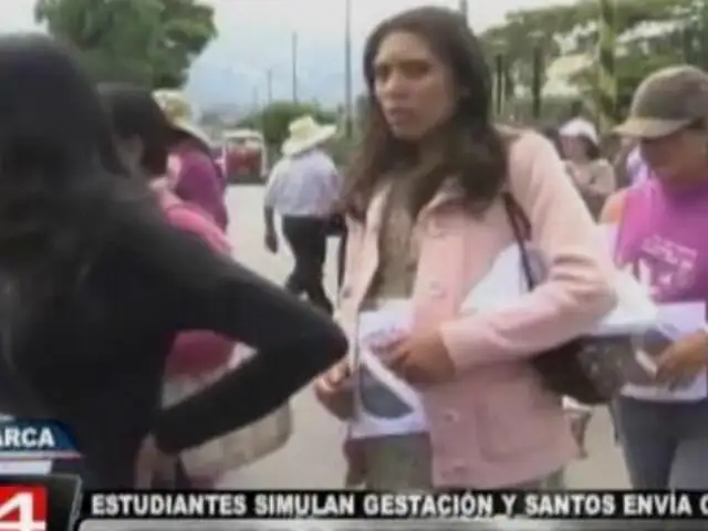 Cajamarca: marcha contra Conga reunió solo 10 mujeres embarazadas