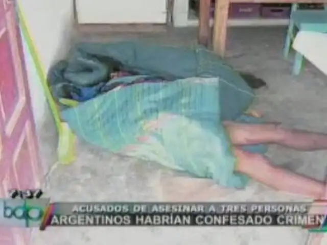 Pareja argentina confesó haber matado a tres ancianos en Arequipa