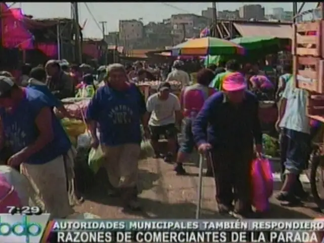 Dirigente de La Parada anuncia protesta mayor que Conga si los trasladan