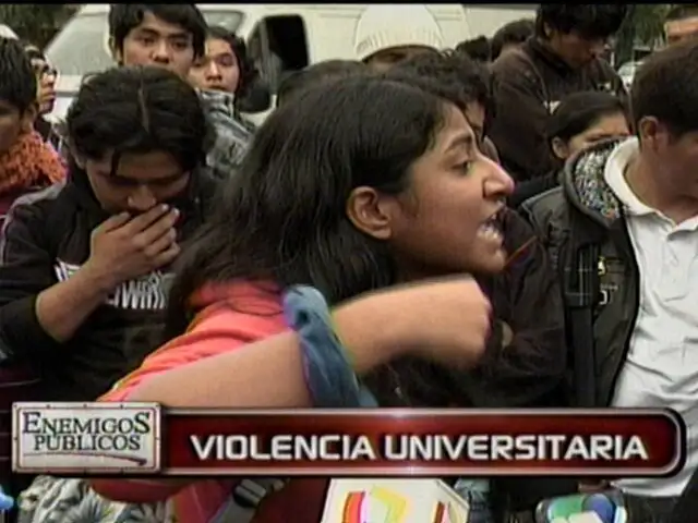 Violencia en protestas universitarias