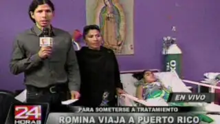 Gracias a Panamericana TV, niña Romina viajará para someterse a nuevo tratamiento