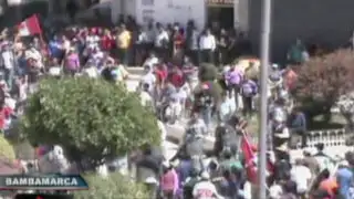 VIDEO: imágenes exclusivas de violentos enfrentamientos en Cajamarca