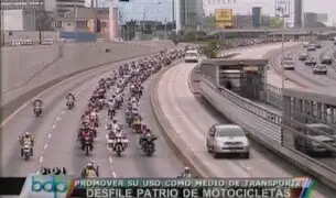 Cientos de motociclistas desfilaron desde San Miguel hasta Chorrillos
