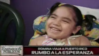 Rumbo a la esperanza: la pequeña Romina viaja a Puerto Rico