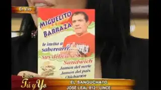 Miguelito Barraza venderá sus “sanguchatos” en Lince