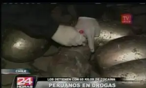 Chile: peruanos ocultaron 65 kilos de droga en artesanías de piedra