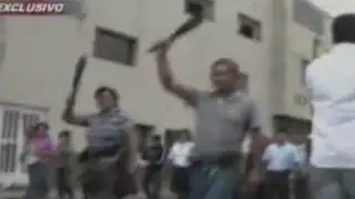 Chiclayo: trabajadores de empresa Pucalá se enfrentan a machetazos a la policía