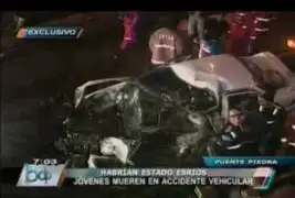 Aparatoso accidente deja dos menores muertos en Puente Piedra