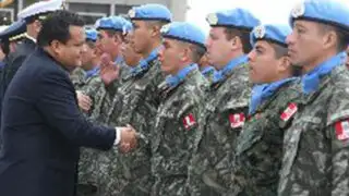 Contingente de cascos Azules peruanos viajó a Haití en misión de paz