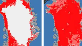 Isla de Groelandia pierde el 97% de su superficie glacial