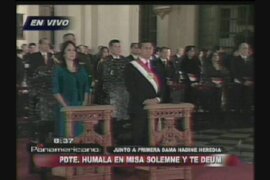 Presidente Ollanta Humala asistió a Misa y Te Deum por Fiestas Patrias
