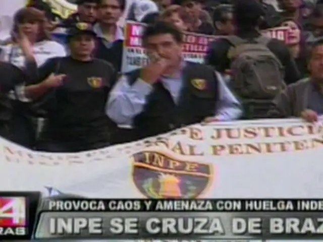 Trabajadores del INPE amenazan con huelga indefinida