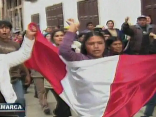 Cajamarca: antimineros toman calles y recuerdan a víctimas de enfrentamientos