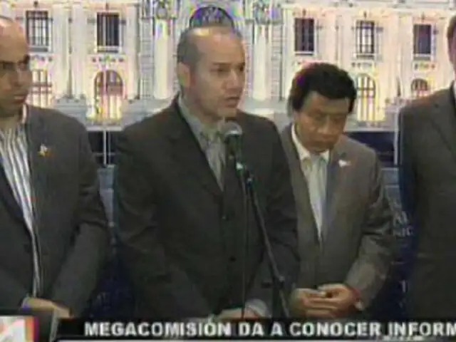 Megacomisión recomienda denuncia constitucional contra Alan García
