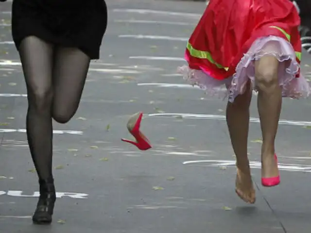 FOTOS: impresionantes imágenes de una dolorosa carrera con tacones