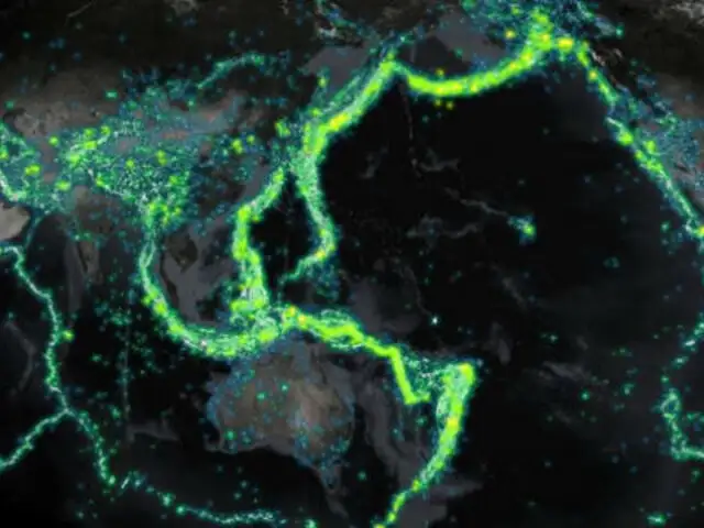 Registran terremotos ocurridos desde 1898 en un solo mapa