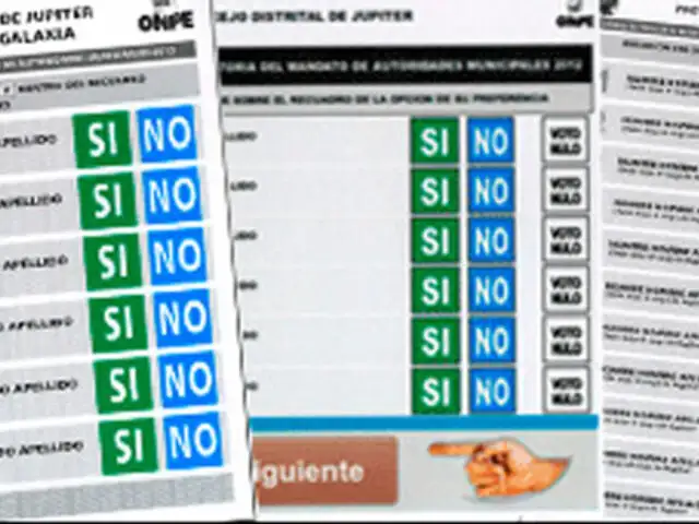 Aprueban diseño de cédulas para Consulta Popular de Revocatoria 2012