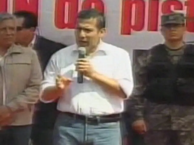 Presidente Humala: Trabajemos contra la injusticia, corrupción e inseguridad