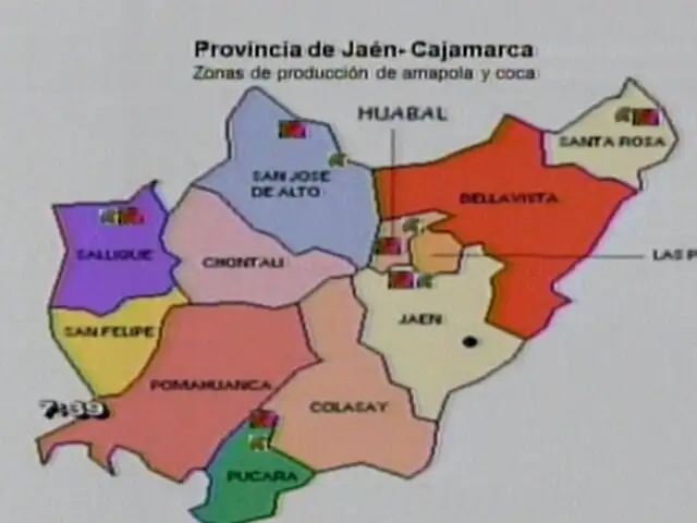 Siete provincias estarían influenciadas por el narcotráfico en Cajamarca