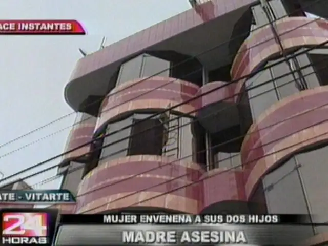 Mujer envenena a sus hijos en un hostal de Ate Vitarte