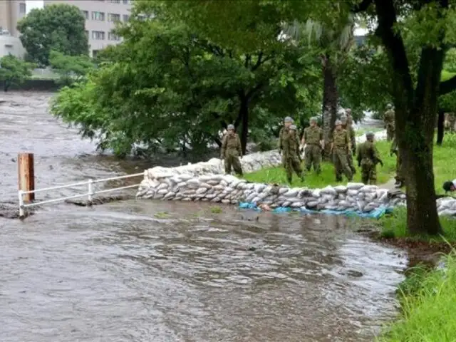 Alerta máxima en Japón por inundaciones y fuertes lluvias