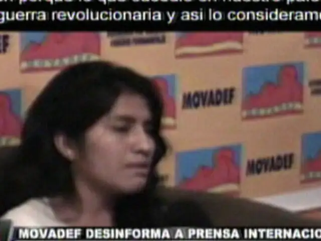 Jóvenes integrantes del Movadef niegan el terrorismo en el Perú