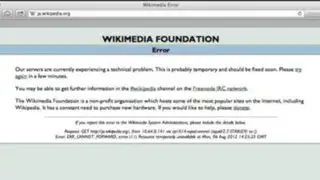 Portal Wikipedia dejó de funcionar por problemas con el internet