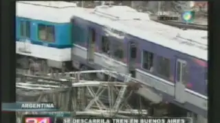 Argentina: tren se descarrila y deja más de 30 pasajeros heridos