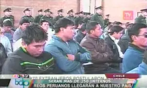 Chile: reos peruanos retornarán al país en las próximas horas