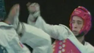 Londres 2012: representante de Perú cayó en taekwondo