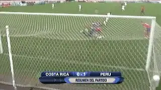 Con gol de Carrillo Perú ganó 1-0 a Costa Rica en San José