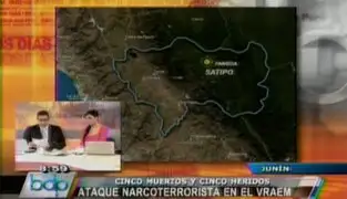 Confirmado: cinco militares muertos por ataque narcoterrorista en el Vraem