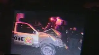 Patrullero de la Policía provoca accidente en el Cercado de Lima