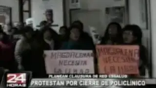 Vecinos de Magdalena protestan por cierre de policlínico de EsSalud