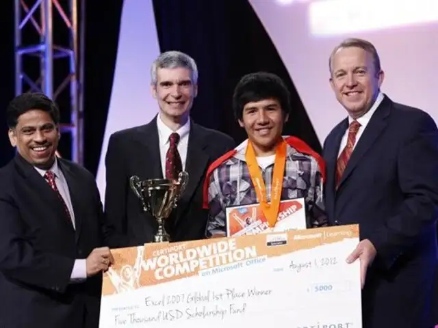 Adolescente peruano gana concurso mundial de Microsoft Excel 2007