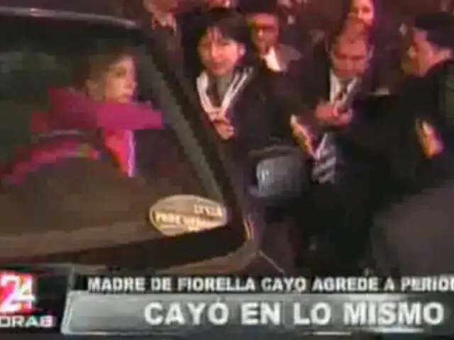 Madre de Fiorella Cayo agredió a equipo de Panamericana Televisión