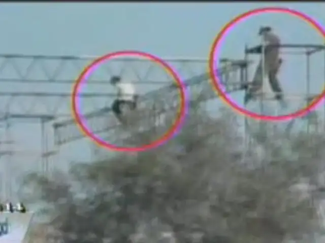 Video denuncia: trabajadores son captados sobre andamios sin alguna protección