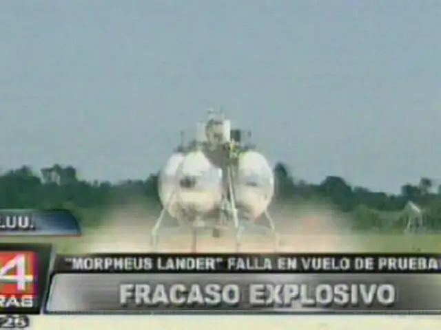 EEUU: vehículo lunar ‘Morpheus Lander’ falló en vuelo de prueba