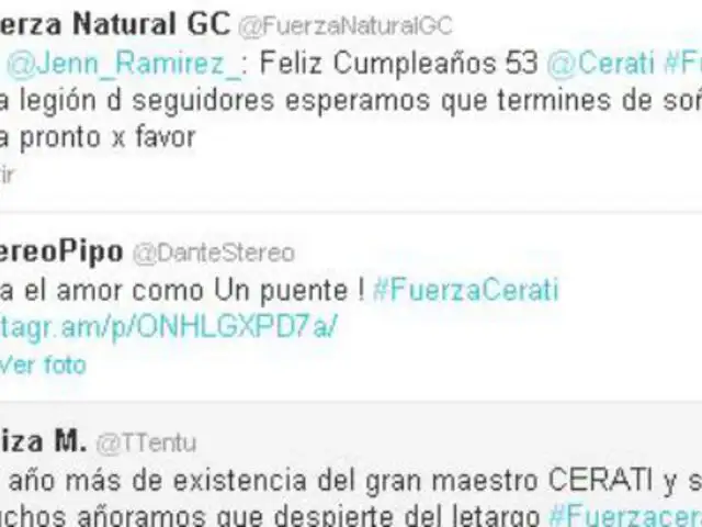Cerati se vuelve tendencia en 'Twitter' por su cumpleaños 53