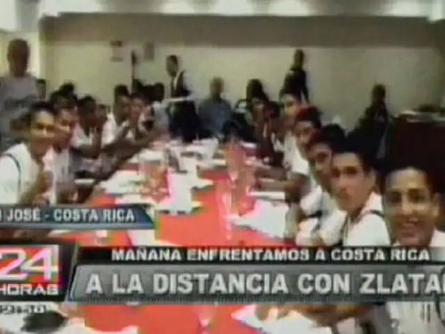 Selección peruana de fútbol lista para enfrentar esta tarde a Costa Rica