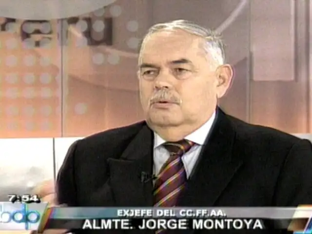 Jorge Montoya: En mis 41 años de militar nunca realicé cantos xenófobos
