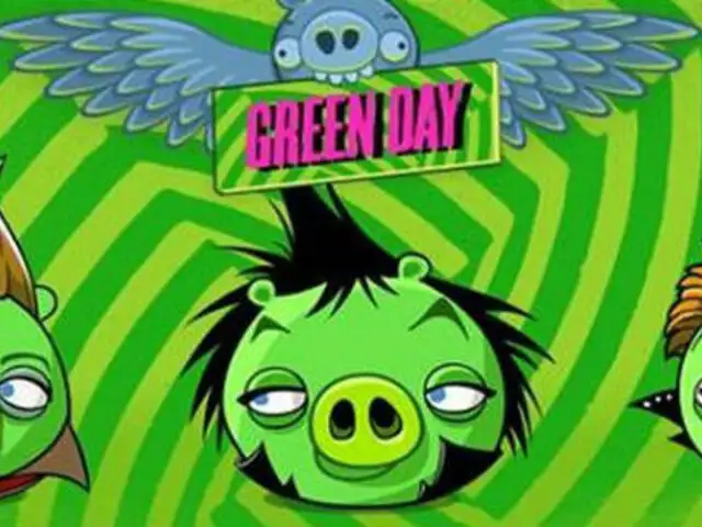 Músicos de Green Day se transforman en personajes de Angry Birds
