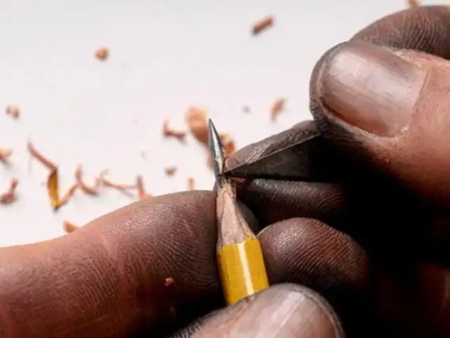 Espectaculares micro-esculturas en lápices