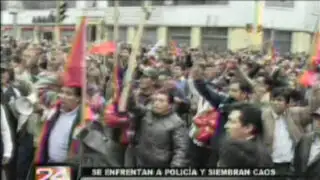 Maestros del Sutep realizaron violentas protestas en Lima y provincias