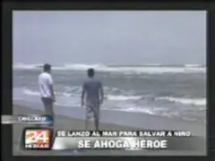 Desaparece joven que se lanzó al mar para salvar a niño que se ahogaba