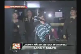 Sana y salva fue encontrada niña secuestrada en San Martín de Porres