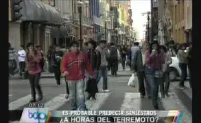 Informe especial: peruanos no creen en predicciones de terremoto