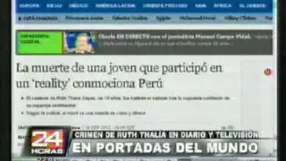 Medios de comunicación extranjeros informaron sobre crimen de Ruth Thalía