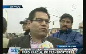 Municipalidad de Lima: Paro de transportistas es un fracaso