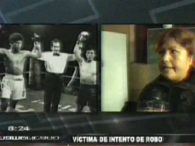Mujer noquea a exboxeador Mario Broncano para evitar robo de casa